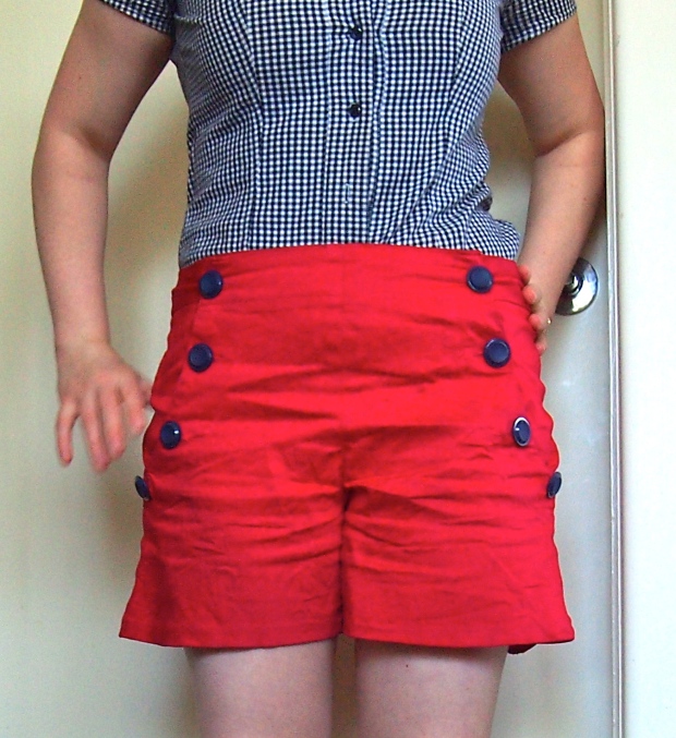 Red Sailor Shorts